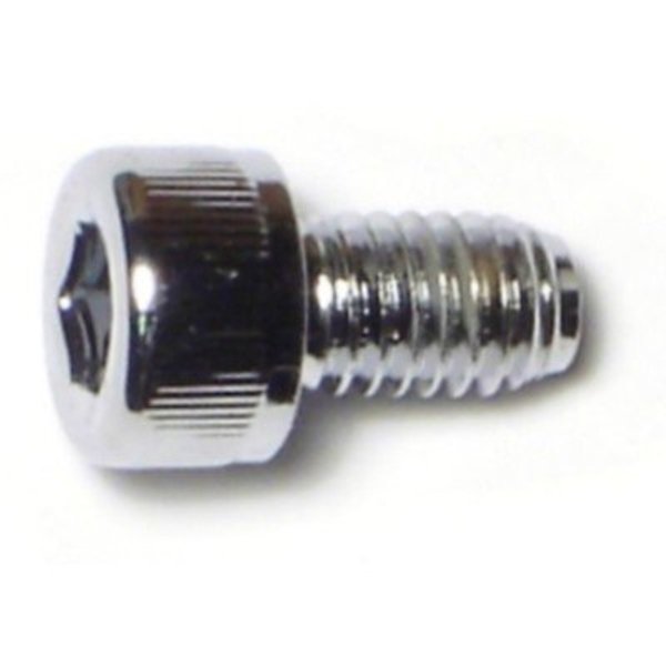 Midwest Fastener M6-1.00 Socket Head Cap Screw, Chrome Plated Steel, 10 mm Length, 10 PK 74406